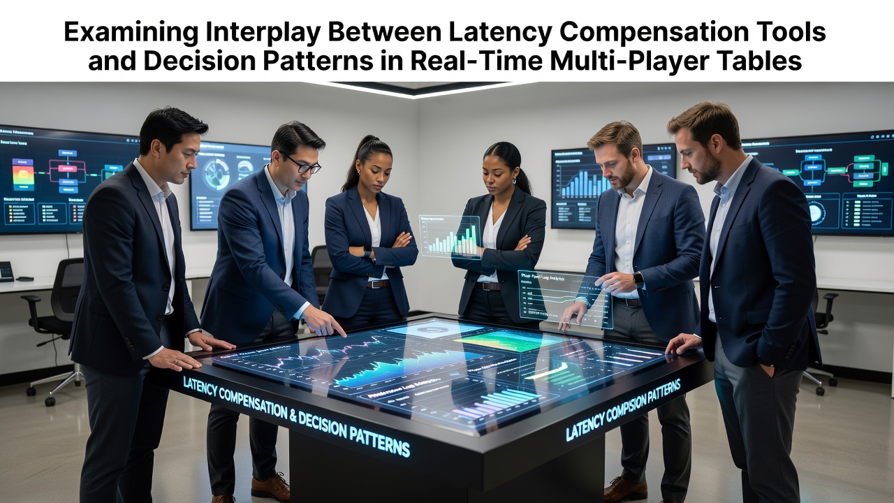 Diagram showing latency compensation tools in real-time multiplayer tables